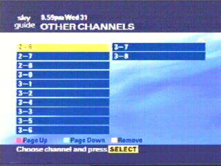 Choosing which channel to view